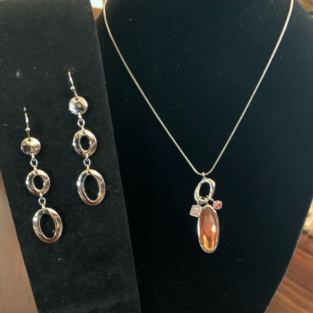 Lia Sophia Necklace and Earrings Set
